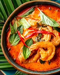 Red Thai Coconut Shrimp Curry